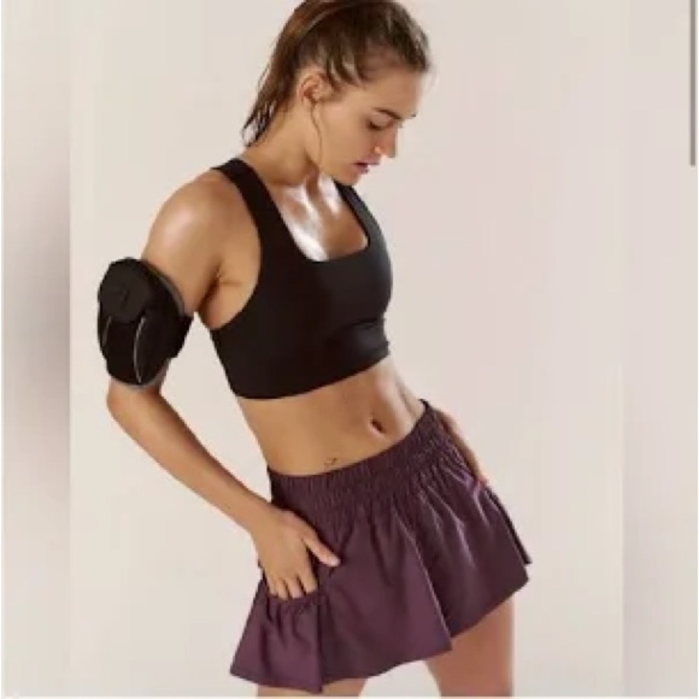 Free People Get Your Flirt On Shorts Purple Size Medium